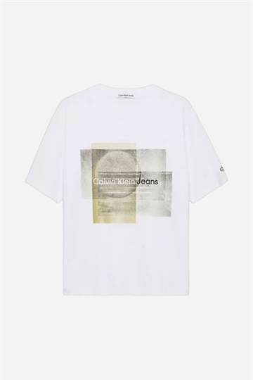Calvin Klein Layered Graphic Relaxed T-shirt - Vit